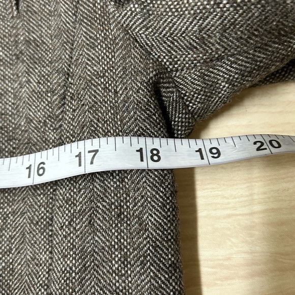 GAP Women's Academy Blazer Wool Blend Size 6 Herringbone Tweed Academia Preppy - Picture 5 of 6